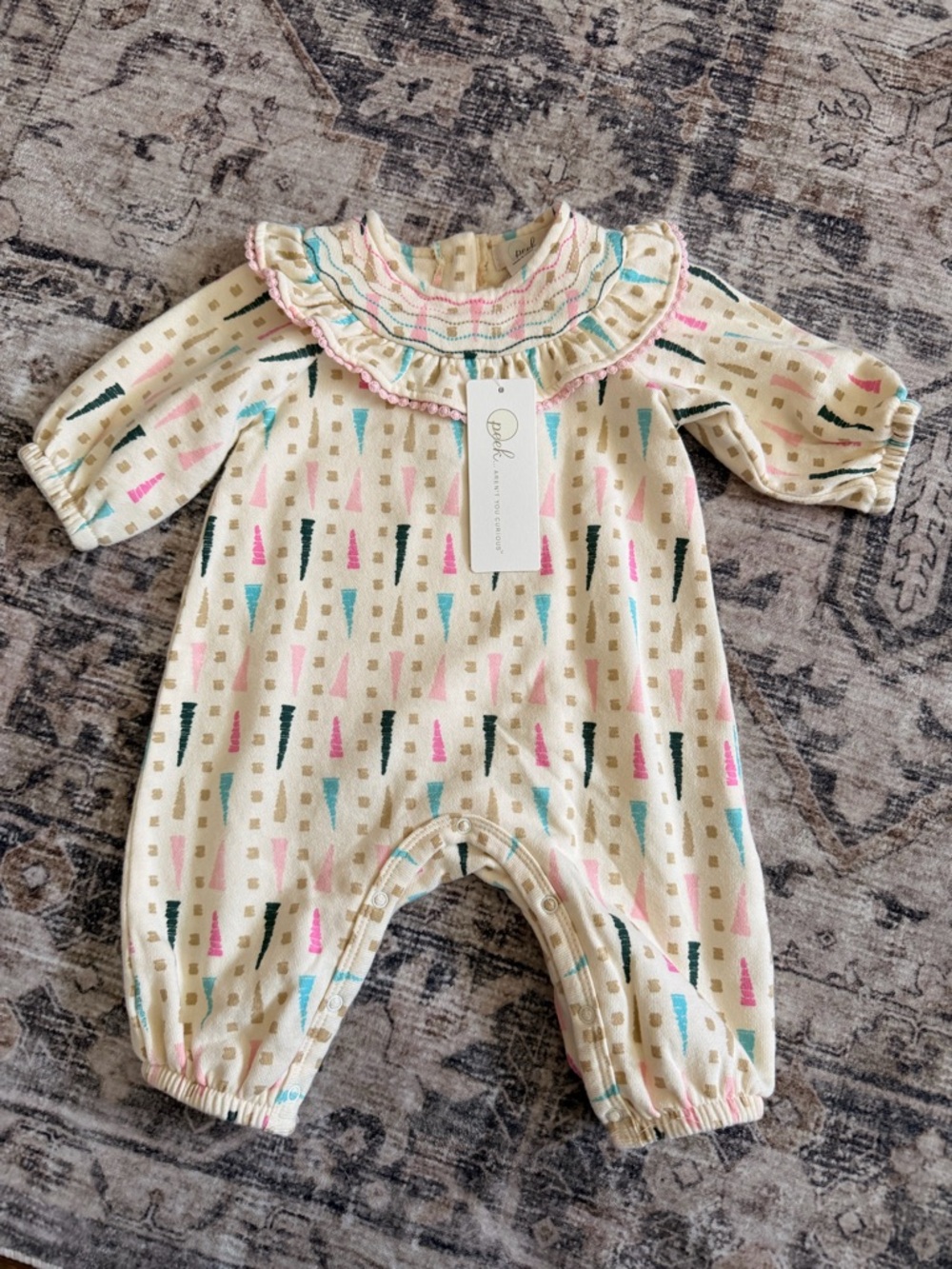 Peek Baby Girl Ruffle Romper | NWT | Size 3-6 months